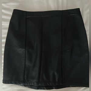 F21 Leather Mini Skirt
